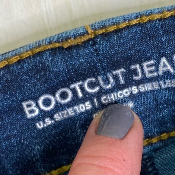 CHICO’S Boot cut Jeans size 10s - Picture 11 of 11